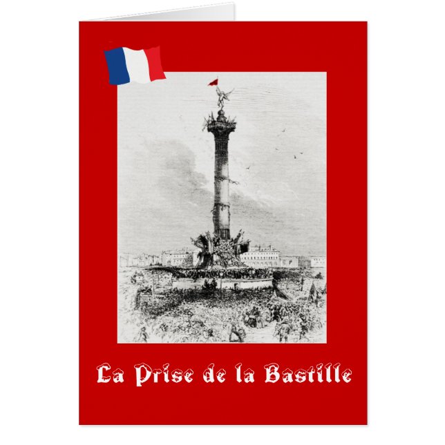 Cartão La Prize de la Bastille (Frente)