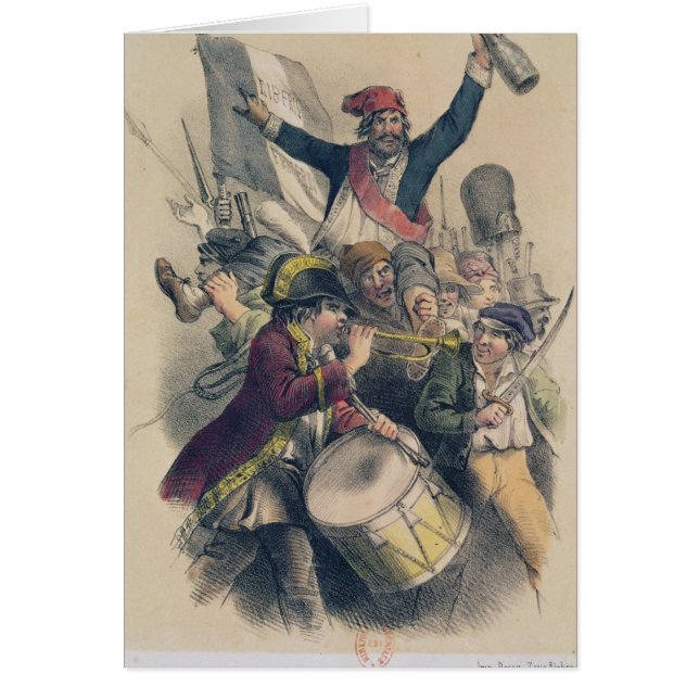Cartão La Republique de Vive, 1848 (Frente)