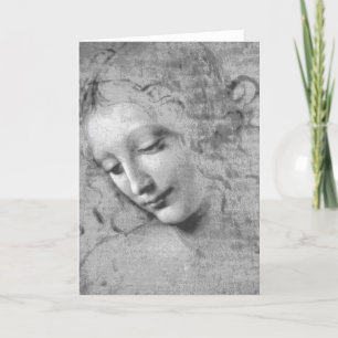 Cartão La Scapigliata by Leonardo da Vinci