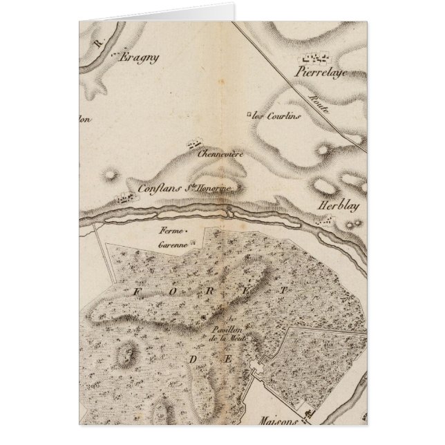 Cartão La Seine, l'Oise (Frente)