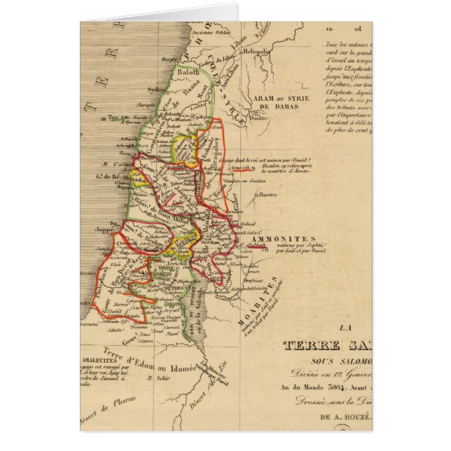 Cartão La Terre Sainte sous Salomon (Frente)