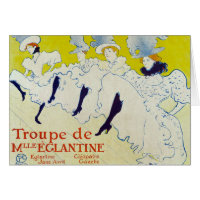 La Troupe de Mlle Eglantine por Toulouse Lautrec