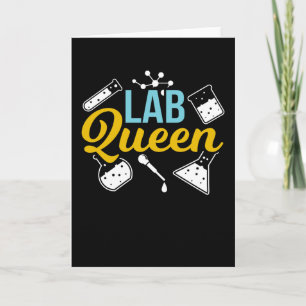 Cartão Lab Queen Laboratory Pun Laboratory Scientist