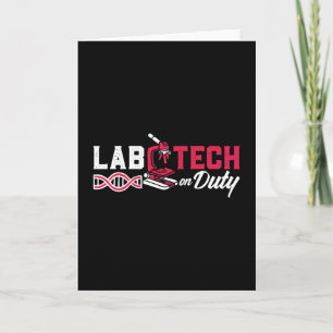 Cartão Lab Tech On Duty Laboratory Technician Science