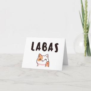 Cartão Labas, saudação lituana