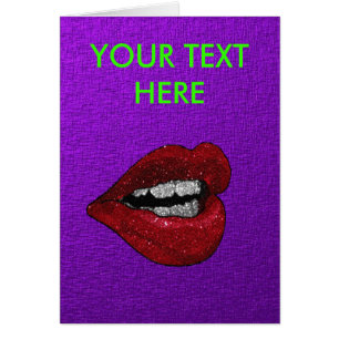 CARTÃO LÁBIOS QUENTES DO BRILHO