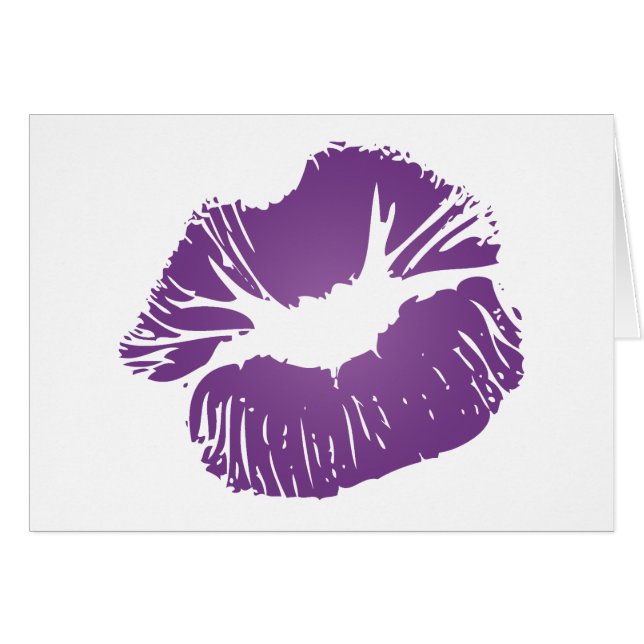 Cartão Lábios roxos (Frente Horizontal)