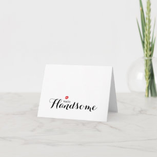 Cartão Lábios Vermelhos Lusciosos Olá Bonitão