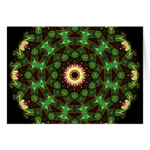 Cartão Labirinto da flor