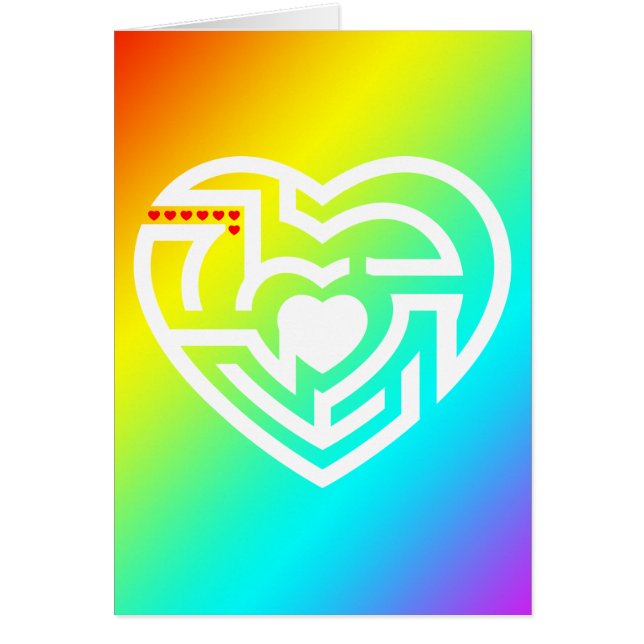 Cartão labirinto do amor (Frente)