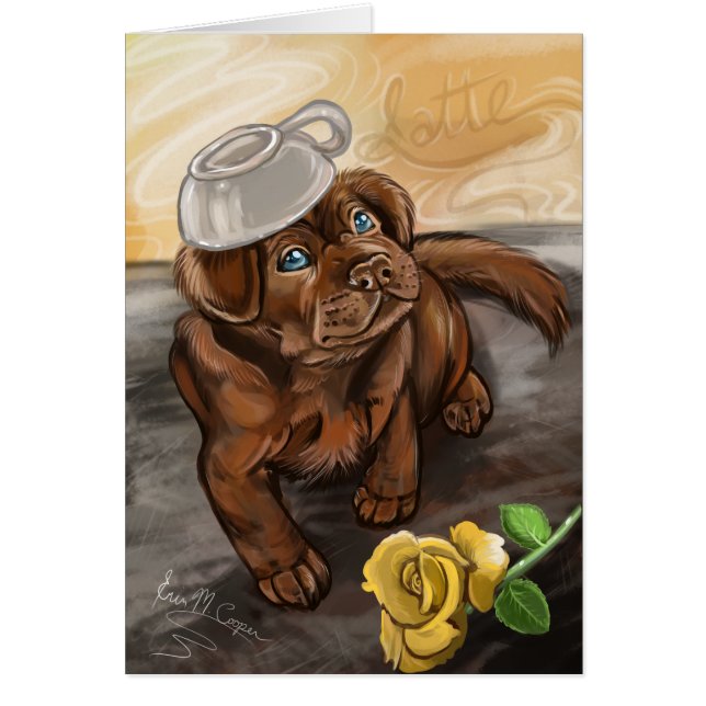 Cartão Laboratório de latão de chocolate (Frente)