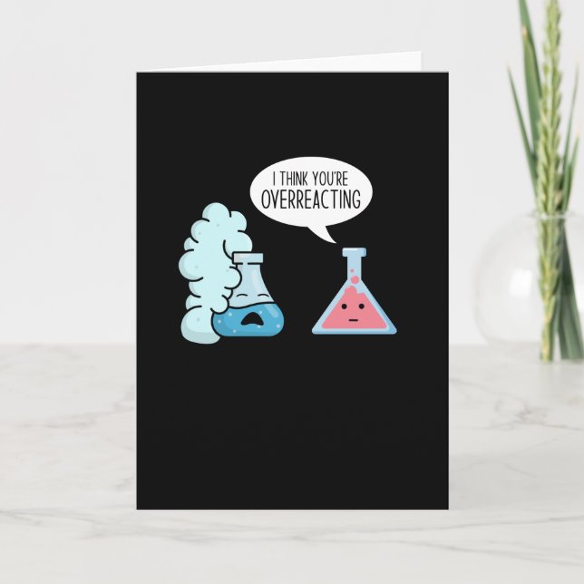 Cartão Laboratório de Química de Reação Química (Frente)