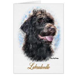 Cartão Labradoodle Gifts