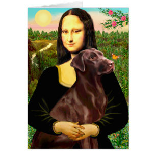 Cartão Labrador (chocolate) - Mona Lisa