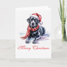 Cartão Labrador Christmas Greeting Card
