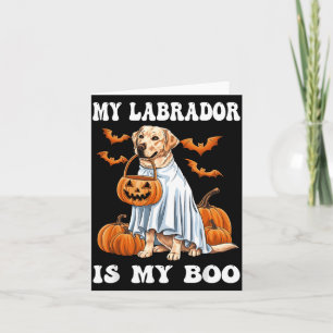 Cartão Labrador É Boo Labrador Cachorro Fantasma Hallowee