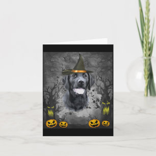 Cartão Labrador Halloween