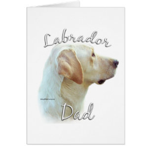 Cartão Labrador Retriever (amarelo) Pai 2