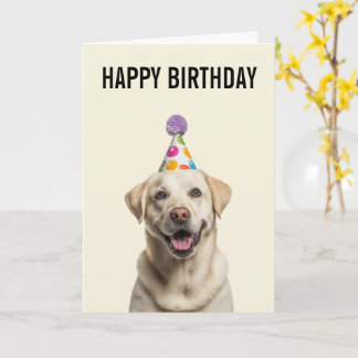 Cartão Labrador Retriever Birthday Celebration