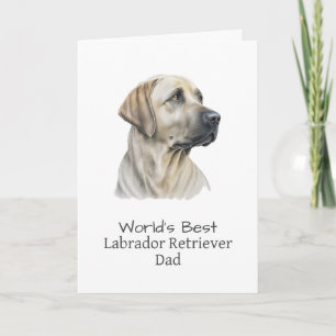 Cartão Labrador Retriever Pai do Cão Dia dos Pais