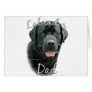 Cartão Labrador Retriever (preto) Pai 2