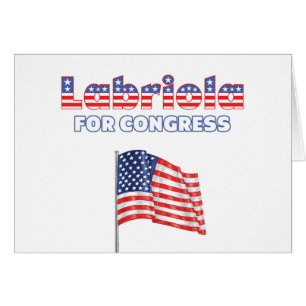 Cartão Labriola para a bandeira americana patriótica do