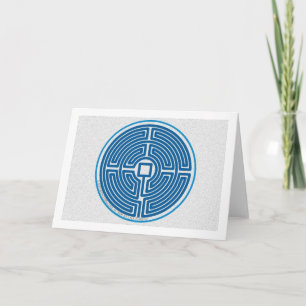 Cartão labyrinth echo 11-circuit chinese blue stone