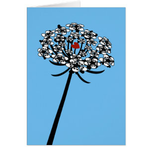 Cartão Lace da Rainha Anne do Crânio