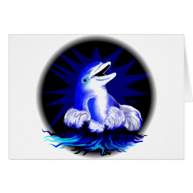 Cartão Lachender Delfin (Frente Horizontal)