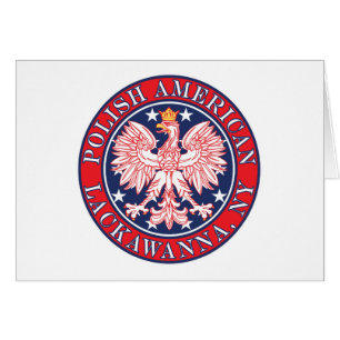 Cartão Lackawanna New York Polonês