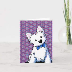 Cartão Laço Bow Westie