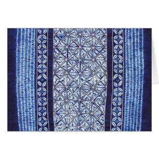 Cartão Laço-Tintura #5 do índigo de Miao