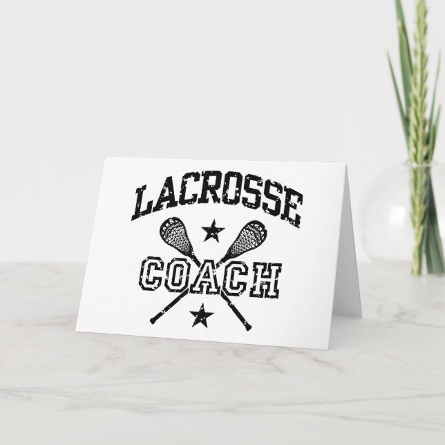 Cartão Lacrosse Coach (Frente)