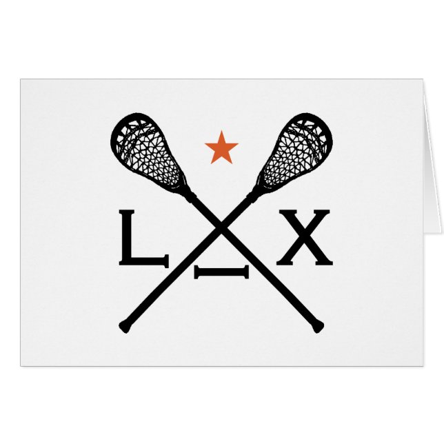Cartão Lacrosse Lax (Frente Horizontal)