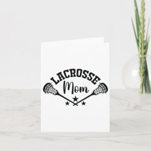 Cartão Lacrosse Mãe Lacrosse Stick Esposa Mulheres Lacros