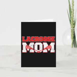 Cartão Lacrosse Mãe Vintage Retro Lacrosse Stick Sun Gift