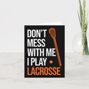 Cartão Lacrosse, não brinque comigo.