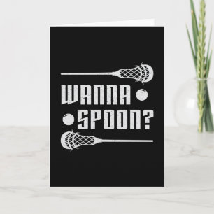 Cartão Lacrosse Player Lax Quer Um Presente Engraçado