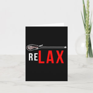Cartão Lacrosse - Relaxe Os Pentes De Lacrosse
