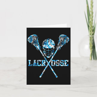 Cartão Lacrosse Tie Dye Para Homens Meninas Lâmpadas