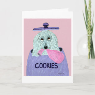 Cartão Ladrão de Biscoito Poodle 