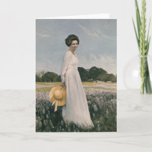 Cartão Lady Bird Johnson - Aaron Shikler (1978)