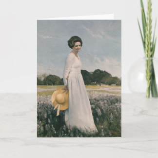 Cartão Lady Bird Johnson - Aaron Shikler (1978)