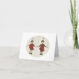 Cartão Lady Bug Marrionettes