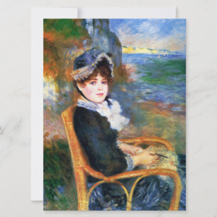Cartão Lady by the Seashore (por Pierre-Auguste Renoir)