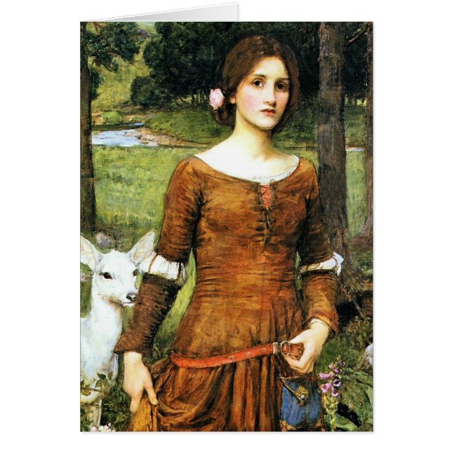 Cartão Lady Clare e a Fawn (Frente)