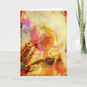 Cartão Lady Digital Art Todas as Ocasiões