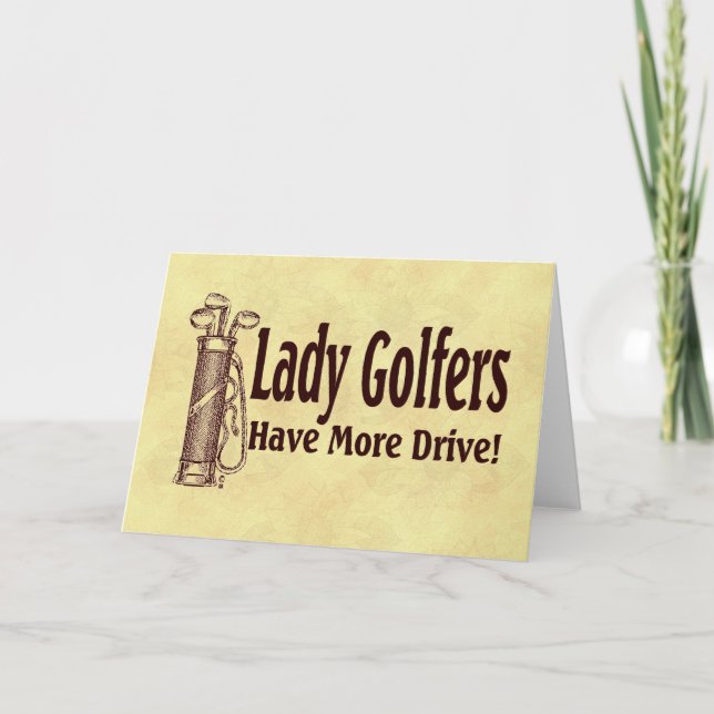 Cartão Lady Golfers (Frente)