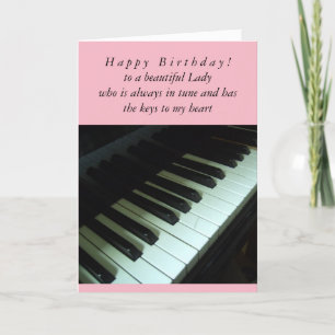 Cartão Lady in Tune Birthday Card