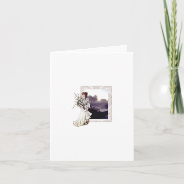 Cartão Lady in White (Frente)